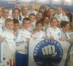 Internacionalni karate KUP “Lukavac 2014″ Sa zastavom kluba.